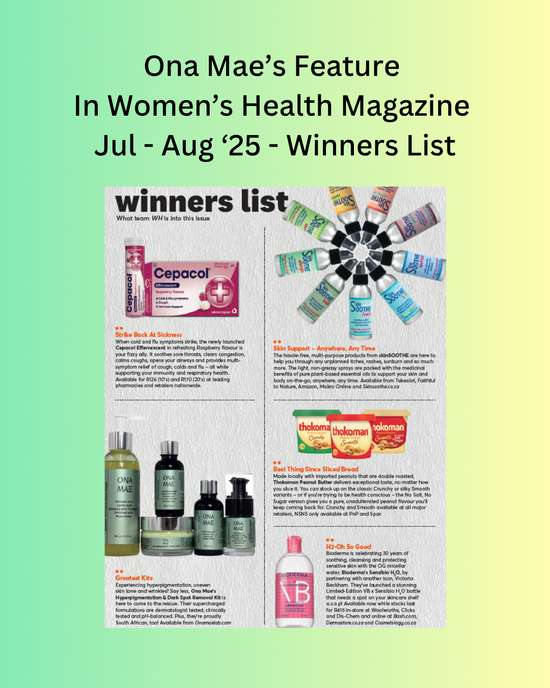 Ona Mae Skincare Kit Women's Health Magazine