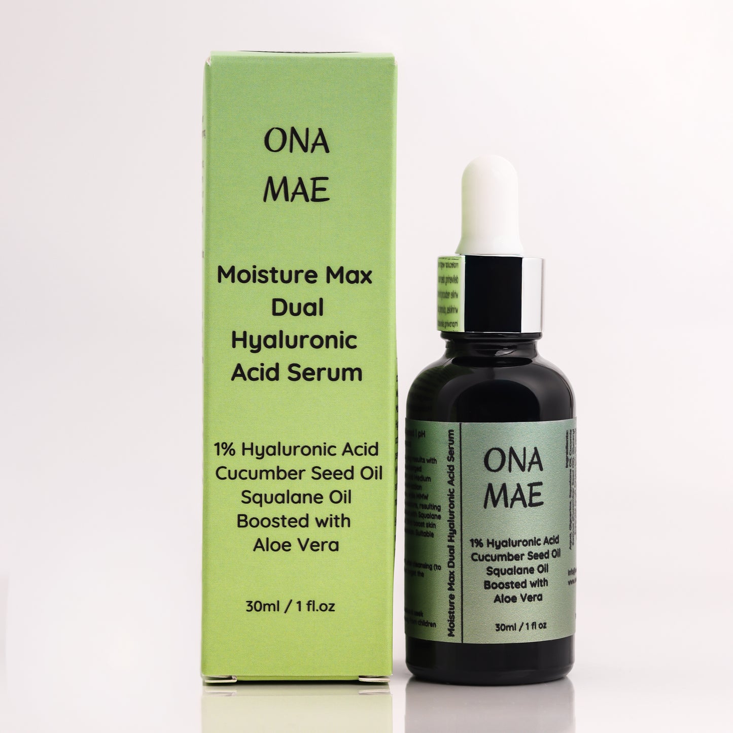 Moisture Max Dual 1% Hyaluronic Acid Serum by Ona Mae — Glamour Silver Award winner for Best Serum in South Africa