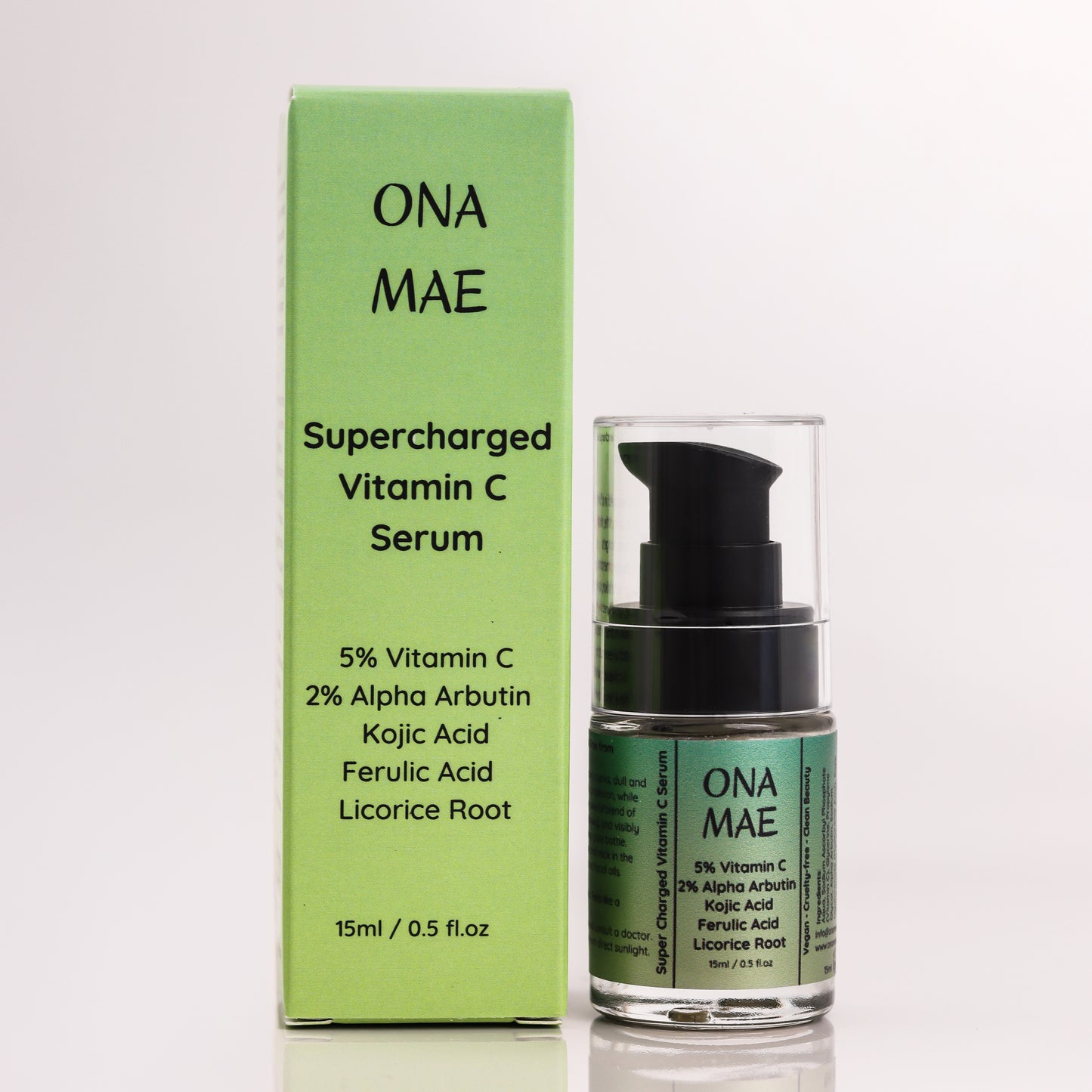 ONA MAE Supercharged Vitamin C Serum for hyperpigmentation