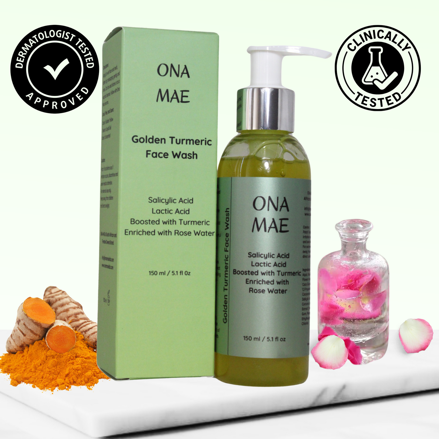 AHA and BHA Golden Turmeric Facewash