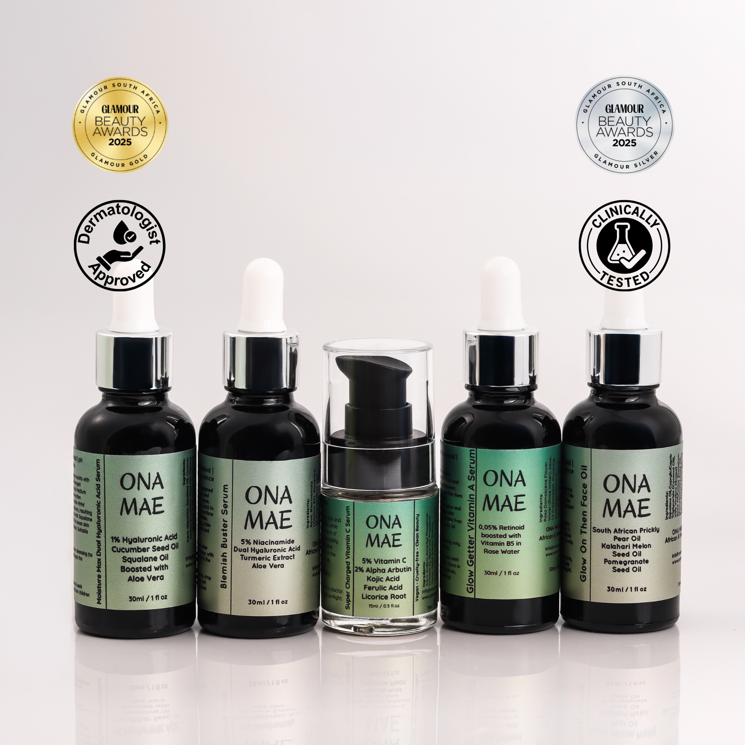 Ona Mae Advanced Skincare Serums | Award Winning Serums