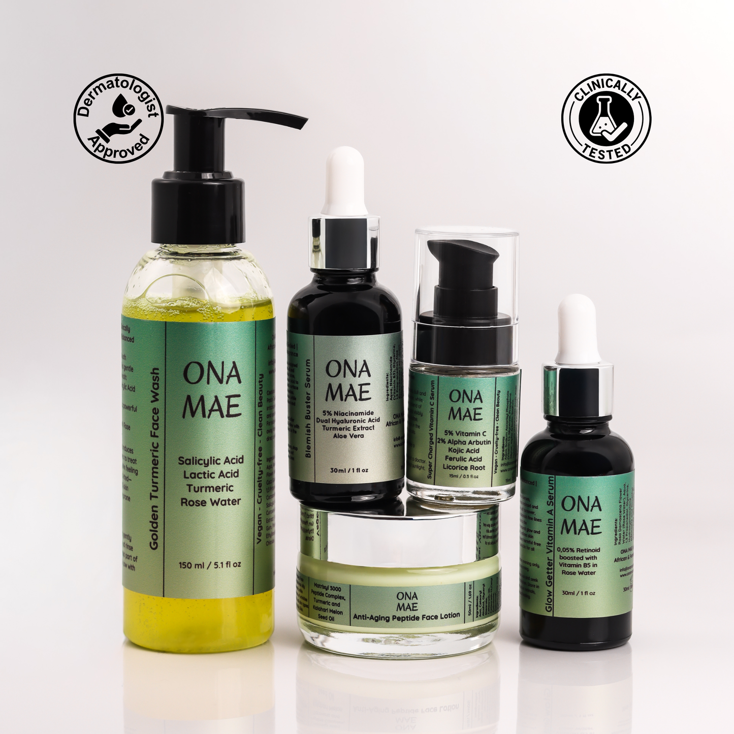 Ona Mae Hyperpigmentation and Dark Marks Removal Kit and oily and combination skin 'Dermatologically Tested' and 'Clinically Tested' 
