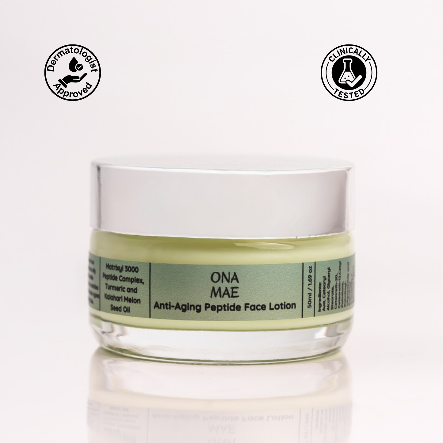 Ona Mae anti-aging peptide face lotion with Matrixyl 