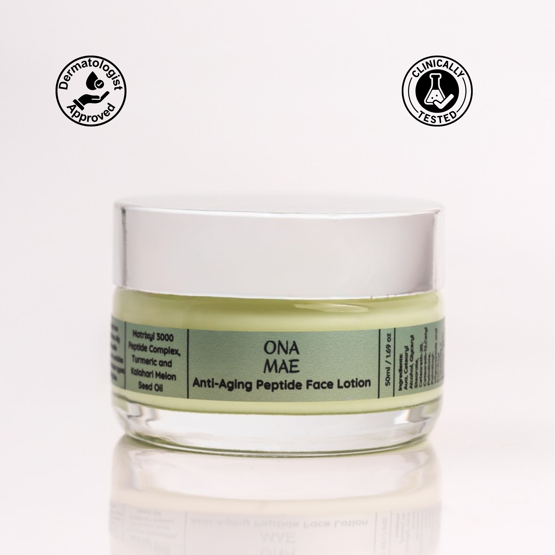 Ona Mae anti-aging peptide face lotion with Matrixyl 