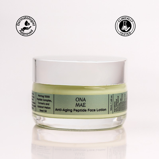 Ona Mae anti-aging peptide face lotion with Matrixyl 