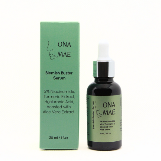 Niacinamide serum bottle and box for skincare 