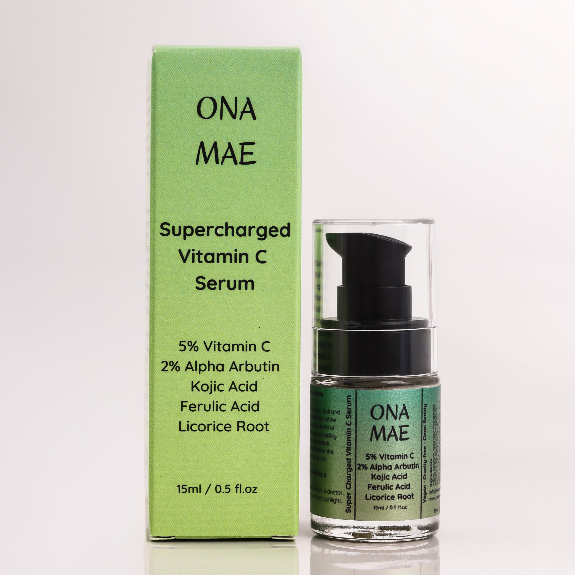 ONA MAE Supercharged Vitamin C Serum for hyperpigmentation